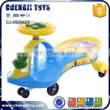 Plastic swing car ride onc car baby walker china