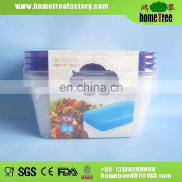 BPA FREE Microwave Dishwasher Safe Rectangle Plastic Food Crisper Box