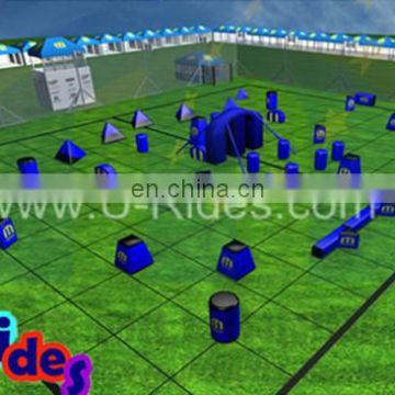 Giant Inflatable paintball obstacle Fire resistant Inflatable paintball arena for shooting games