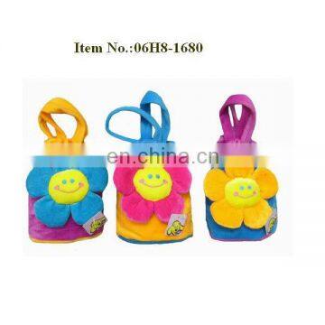 cheap drawstring bags with sunflower/plush coin bags for kids