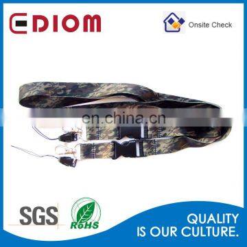 Promotional custom logo printed camouflage id card lanyard