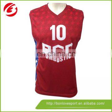 100% Polyester Sublimation Basketball Jersey/Sportswear