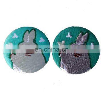 Handmade button badge with Embroidered , transfer,silkcreen logo according to customer design