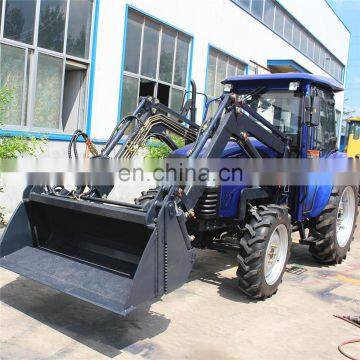 50HP 4x4 Wheel Drive Garden Tractor With Front Loader Chinese Cheap Price