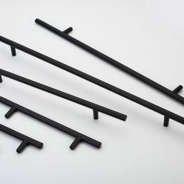 Filta Hardware Furniture Cabinet Drawer Matt Black Aluminum T Bar Pull Handle 4437 photo-2