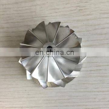 RHF5 11+0 blades 49.60/62.00mm high performance turbocharger milling/aluminum 2618/billet compressor wheel