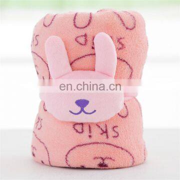Cute Baby Swaddle Blanket Pretty Plush Animal Soft Polar Coral Fleece Baby Blanket photo-2