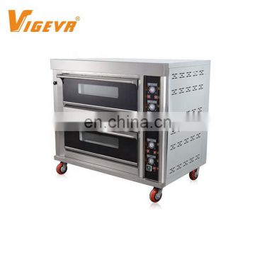 2 Deck 4 Tray Cake Baking Machine Gas Bread Commercial Pizza Oven For Sale