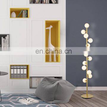 Home Standing Decorative Ball Lighting Indoor Floor Lamp Contemporary Simple Luxury Gold Wrought Iron Floor Lamp photo-5