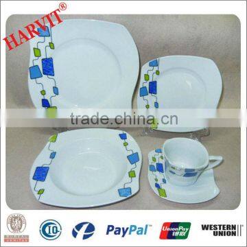 unique shape porcelain dinner set