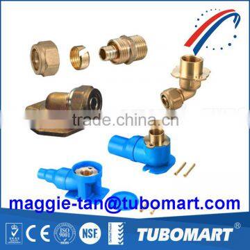 Brass Compression pex fitting for pex multilayer water pipe