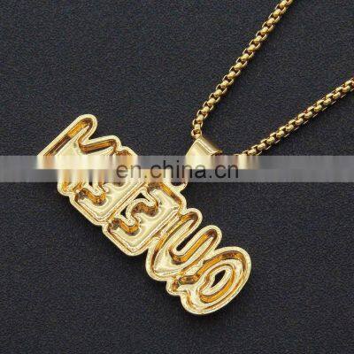 Popular Hiphop Custom Name Necklace Jewelry Temperament English Letter Chain Necklace Silver Plated Jewelry Women photo-3