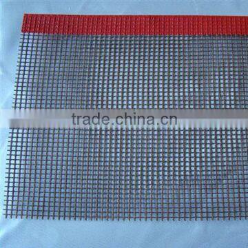 Systems 1*1/2*2/4*4/10*10 hole teflon fiberglass mesh belt conveyor brown with bull nose joint high temperature made in China