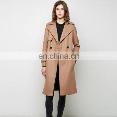 Top Quality 100% Cashmere Ladies Long Coats Winter Cashmere Coat