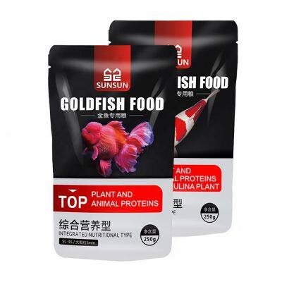 Manufacturers Hot - Selling Custom Three Side Seal Plastic Zipper Self-sealing Bait Packaging Aquarium Fish Packing Bag