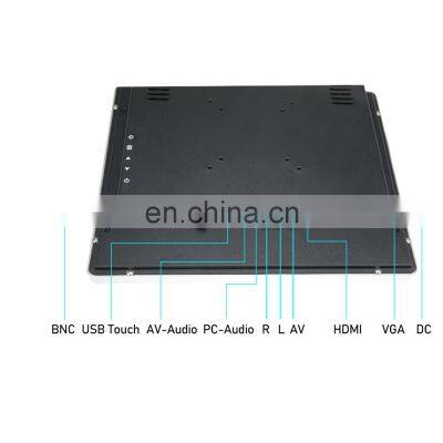15inch True Flat Capacitive Touch Screen Monitor 1024x768 Full Metal Case Computer POS Display photo-5