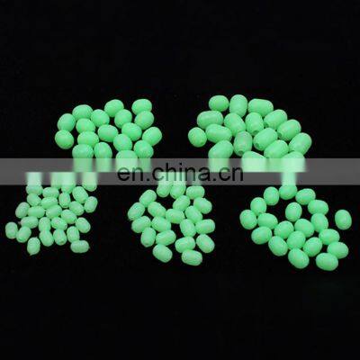 Wholesale Fishing Accessories Green Beads Space Fishing Float Bobber Luminous Soft Beans Fishing Line Stopper