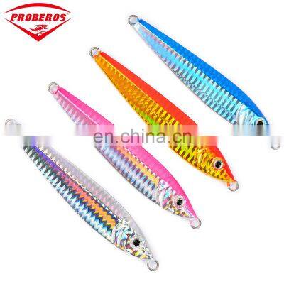 New colorful iron plate fish lead bait hard bait4Color  fish lead100GLure bait jig moulds fishing jigging lure Speed Metal Jig