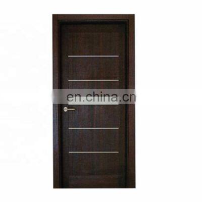 Masonite Cheap Commercial Flush Interior Bedroom Office Apartment Decorative Design Black Flush Luxury Solid Core Wood Door