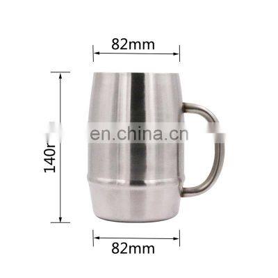 Оптовая партия стальных российских металлических пивных кружек из нержавеющей стали с индивидуальным логотипом, выгравированным на них, без проливов и с двойной стенкой photo-5