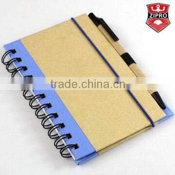 hardcover notebook with elastic cord spiral notebook with pen