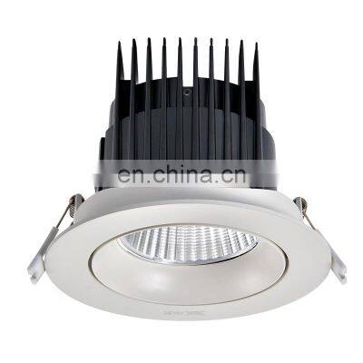 HUAYI High Brightness Home Showroom 5W 9W 15W 20W 30W Aluminum Recessed Mount COB LED Spot Light