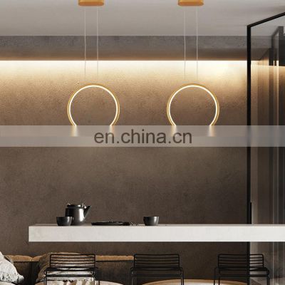 Unique Style Indoor Fashion Decoration Black Gold Contemporary 19W 25W 40W LED Pendant Light