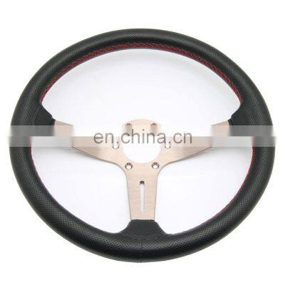 Genuine leather heated steering wheel with elegance leather car steering wheel covers