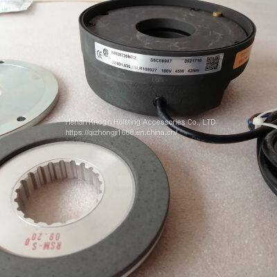 SWF/KONECRANES BRAKE NM38730NR2 180v 42NM Order No.52318369/52291297 photo-3
