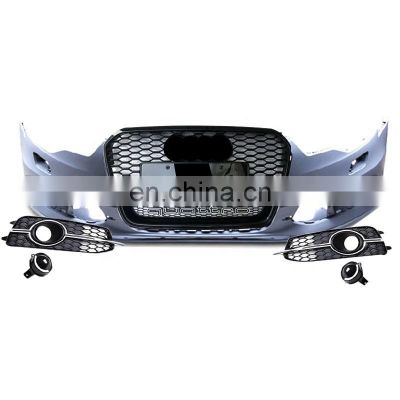 Car body kit include front bumper assembly front face for Audi A6 C7.5 upgrade to Rs6 Model 2016 2017 2018