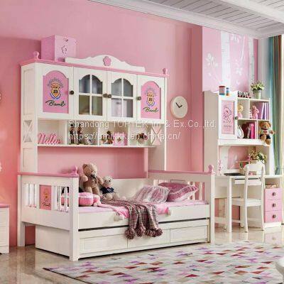 Umikk Kids Style Bed Customized Bedroom Furniture Bed Solid Wood Frame Bunk Bed photo-3