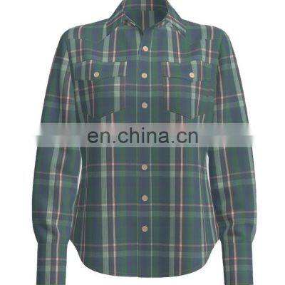 2022 Hot Sale 100% Cotton Check Designs for Men's Casual Wear