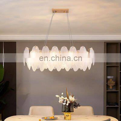 Hotel Villa Project Decorative Pendant Lighting Indoor Luxury Glass Chandelier Postmodern Ceiling Pendant Lamp photo-3
