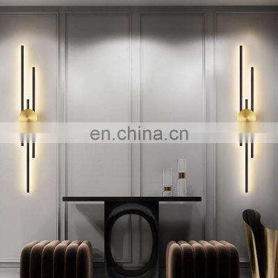 Nordic Minimalist Wall Light Indoor Modern Creative Personality LED Long Line Indoor Wall Light photo-5