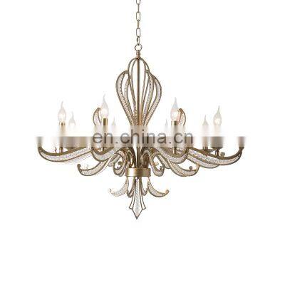 Ceiling Lobby Pendant Light Crystal American Chandelier For Wedding Crystal Lamp