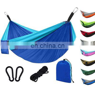 Folding Double Hanging  Wholesale Swing Portable Nylon Outdoor Camping Hammock