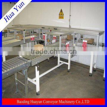 Powered roller conveyor system with chromed rollers