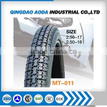 Motorcycle tyre and tube 2.50-17
