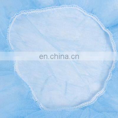 Disposable Nonwoven Round Cap Mob Bouffant Hat Prevent Hail Fall Cap Factory Direct Sale