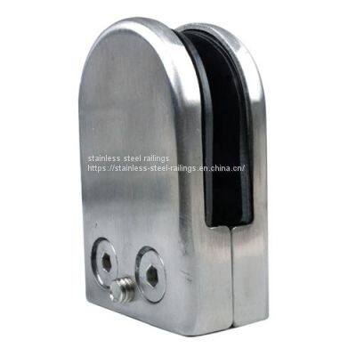 Stainless Steel Fish Mouth Glass Clamp Swimming Pool Guardrail Fittings Non-punching 304 Material photo-2
