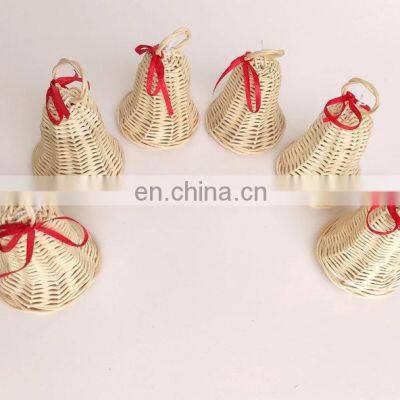 Hot Selling Cheapest Rattan Bells Ornament, Decor Christmas Trees Kid Toy WHolesale Manufacturer