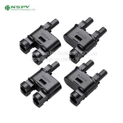 MC 2 pin solar connector T branch pv connector DC connector ip68