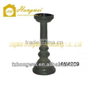 Antique Rustic Wooden Candlestick/Candle Holder with Simple Style Handicrafts