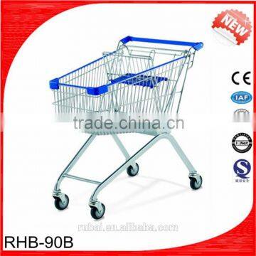 180 liter chrome shopping carts