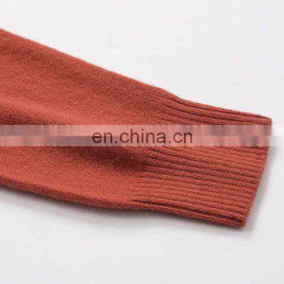 Women's 100% Cashmere Winter Pullover Old Age Custom Embroidered Floral Flowers O-Neck Casual Style Knit Sweater