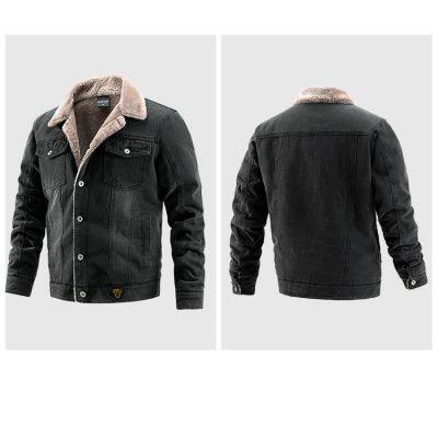 Winter Classic Casual Sport Plus Size Fleece Jacket Men's Jackets photo-6