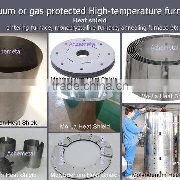 tungsten and molybdenum shield for sapphire furnace