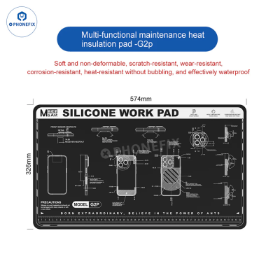 MaAnt G2P G2mini Теплоизоляционная силиконовая подложка для ремонта телефонов photo-4