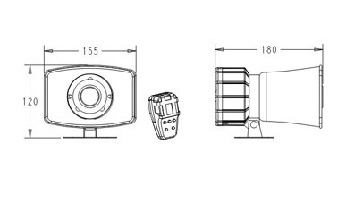Electronic Horn/car Alarm/ Siren/speaker/Five Tone Adjustable（Wechat:13510231336） photo-2
