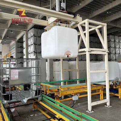 Eshan Ibc Tonne Barrels for Liquid Fertilizer Packaging, Galvanized Steel Frame Plastic Barrels Made of Polyethylene Hdpe Material, White Tonne Barrels photo-2